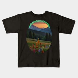 Celebrate Spring's Arrival (Even If It Took Its Time): "Spring Has Sprung (Eventually)" Kids T-Shirt